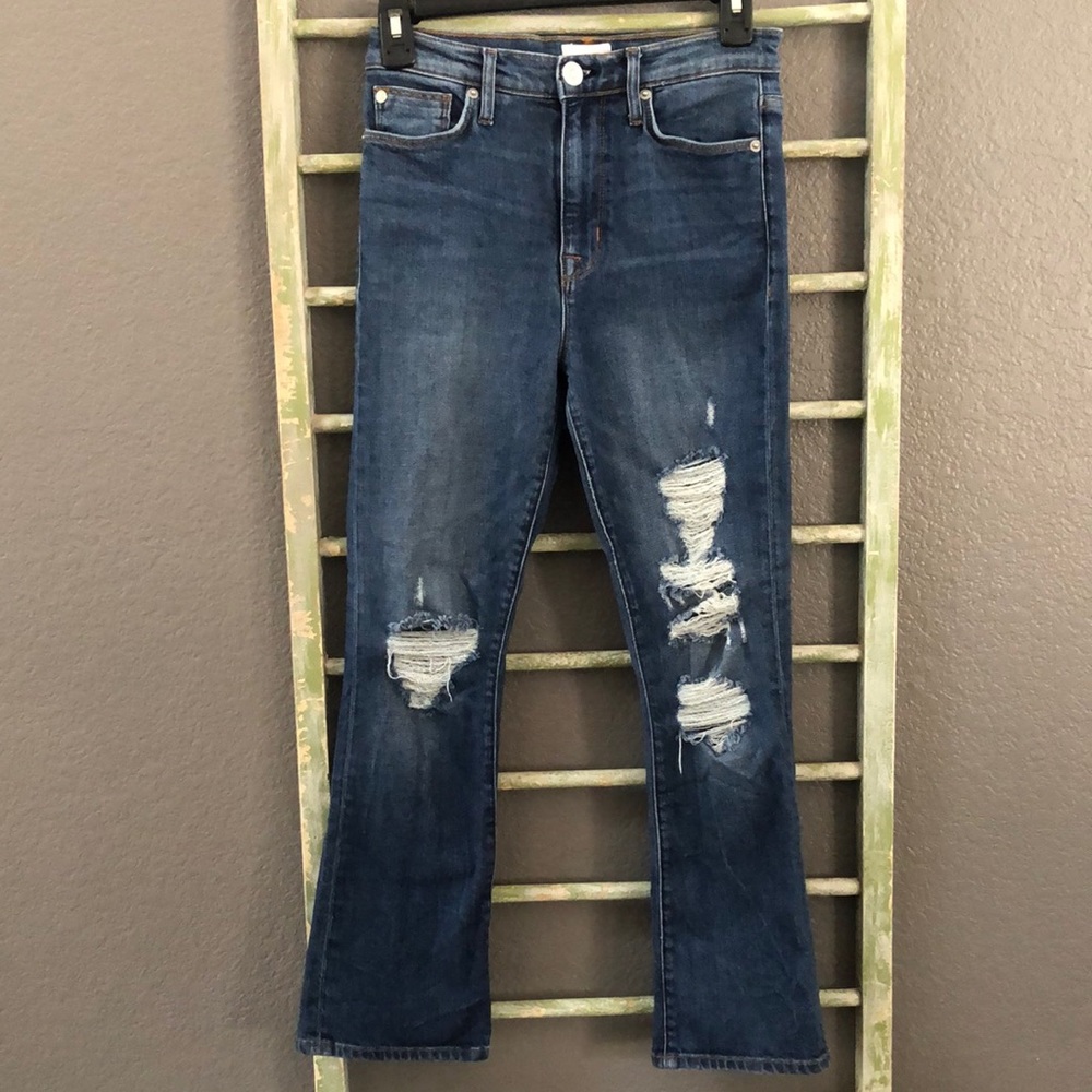 Hudson cropped flare jeans